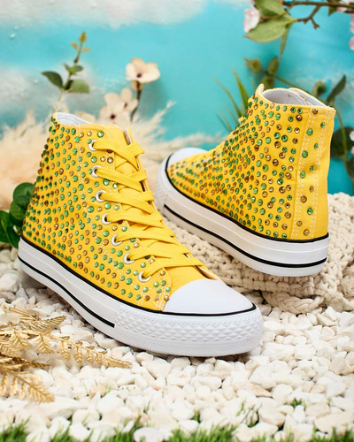 Royalfashion Дамски маратонки с пайети Shis