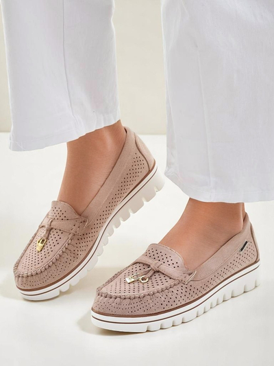 Royalfashion Дамски перфорирани мокасини Elissas