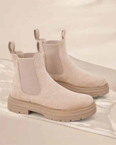 Дамски ботуши на Royalfashion с декоративна каишка Ozzoas