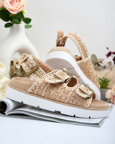 Royalfashion Дамски сандали Lunnay eko от велур