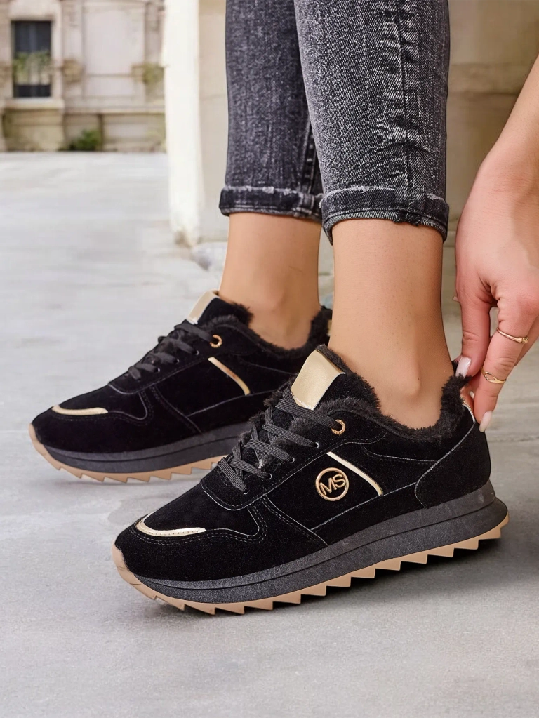 Royalfashion Изолирани маратонки за жени с козина Борис