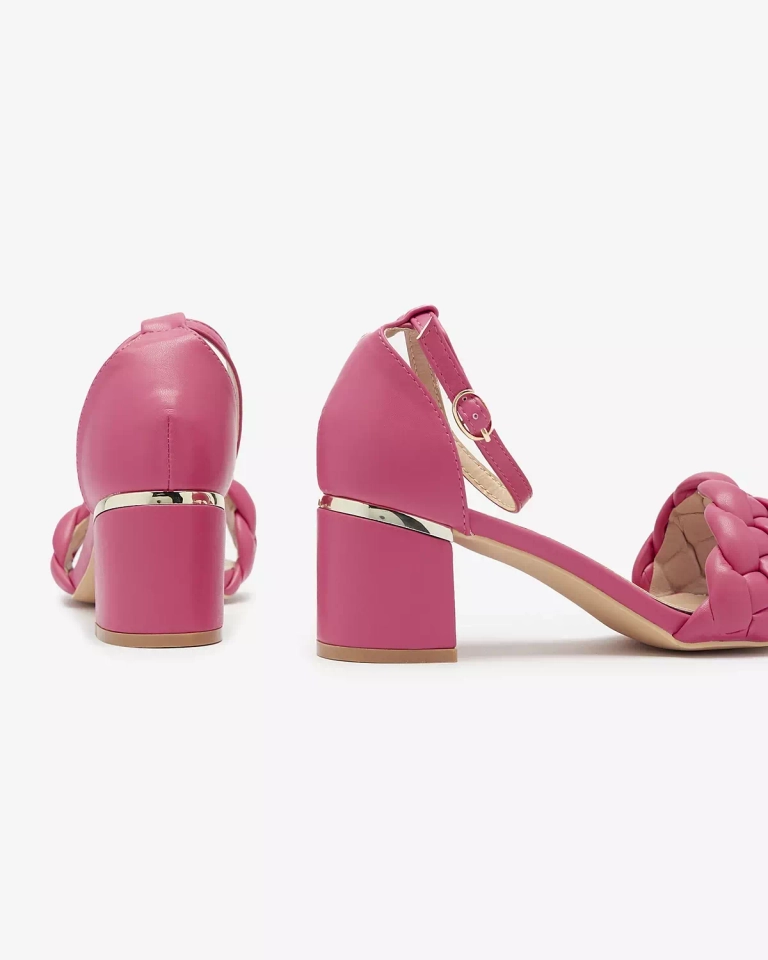 Фуксия дамски сандали с коланче Маринела - Обувки