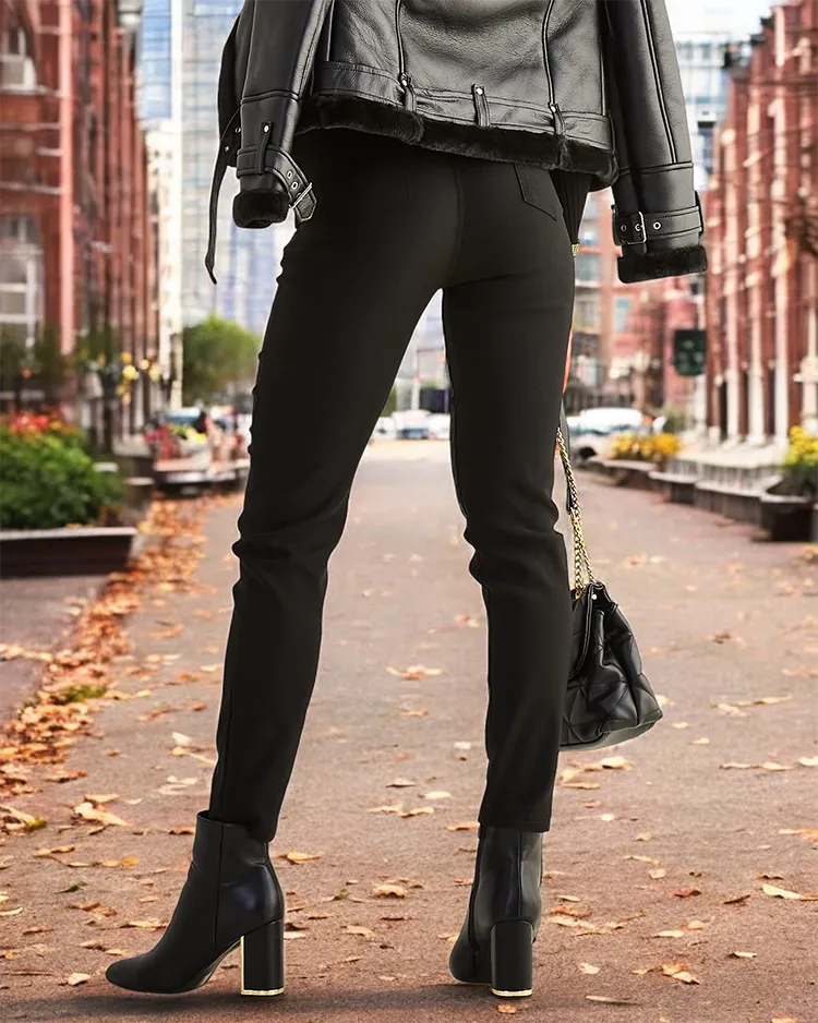 Royalfashion Дамски памучни панталони