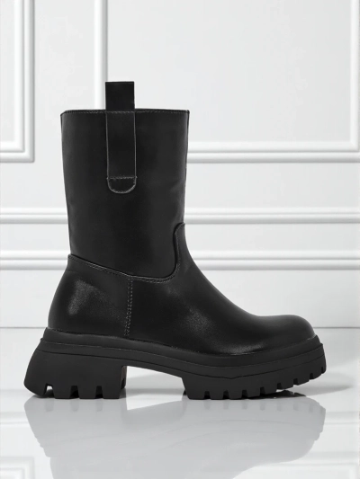 Дамски високи боти от еко кожа Scarlet Mist