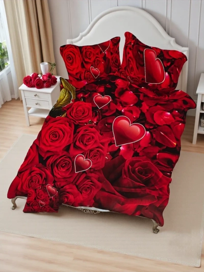 Royalfashion Шарено спално бельо 180x200 комплект 3 ЧАСТИ