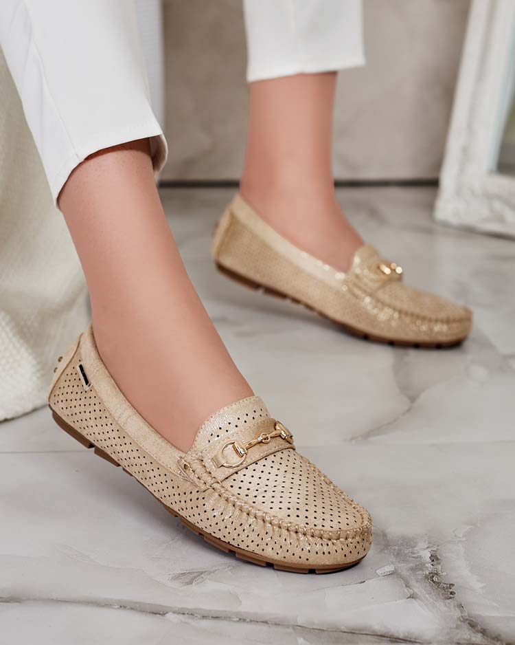 Royalfashion Дамски ажурни мокасини Mill