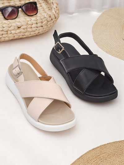 Royalfashion Дамски сандали на дебела подметка Riva Star