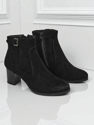 Дамски еко велурени боти на ток Crimson Dusk