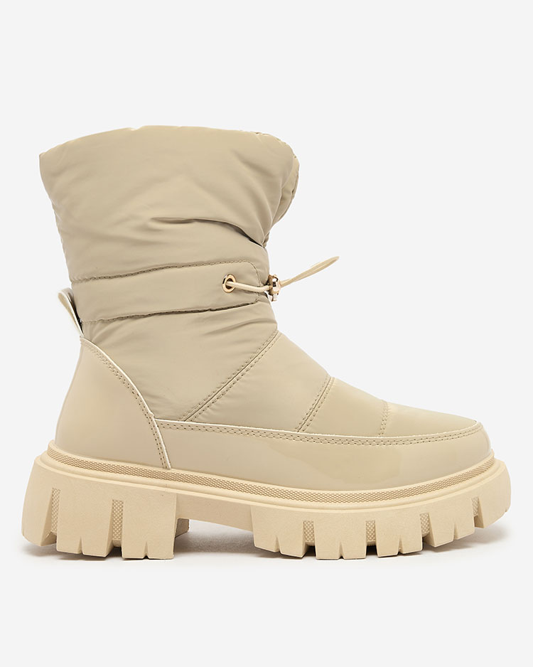 Royalfashion Дамски ботуши за сняг в светлокафяв цвят Sadella