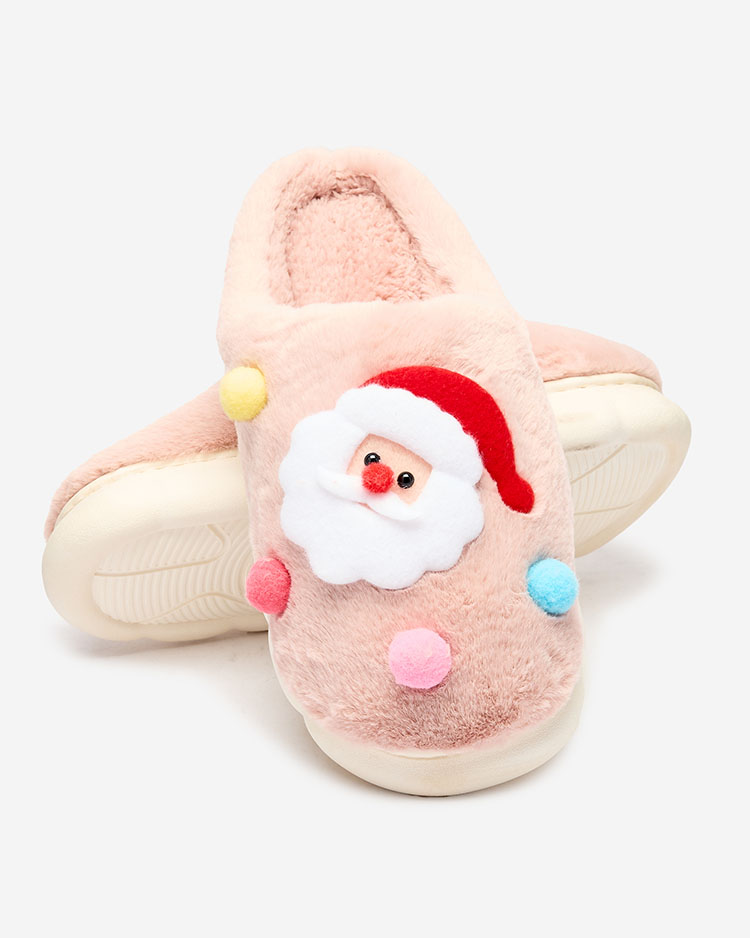 Royalfashion Коледни дамски чехли в розово Fertemse