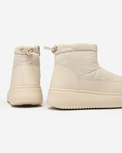 Royalfashion Дамски ботуши за сняг с приплъзване в кремав цвят Armeda