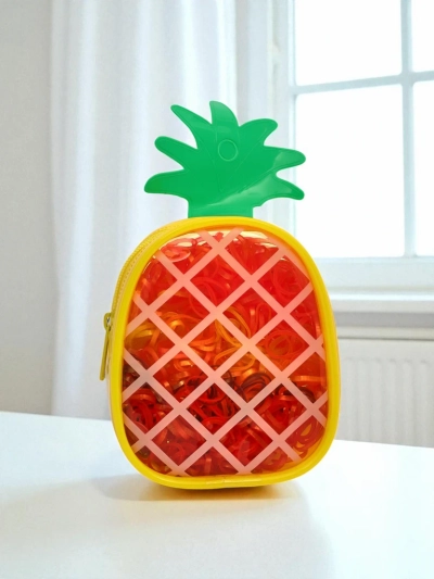 Royalfashion Многоцветни силиконови ластичета за коса Ананас