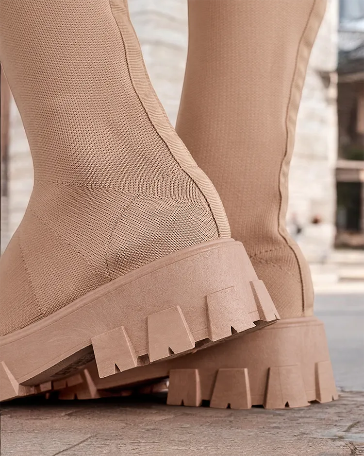 Дамски ботуши Royalfashion без връзки Охоро