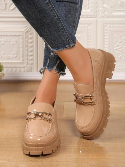 Royalfashion Дамски мокасини от лакирана кожа Arieda