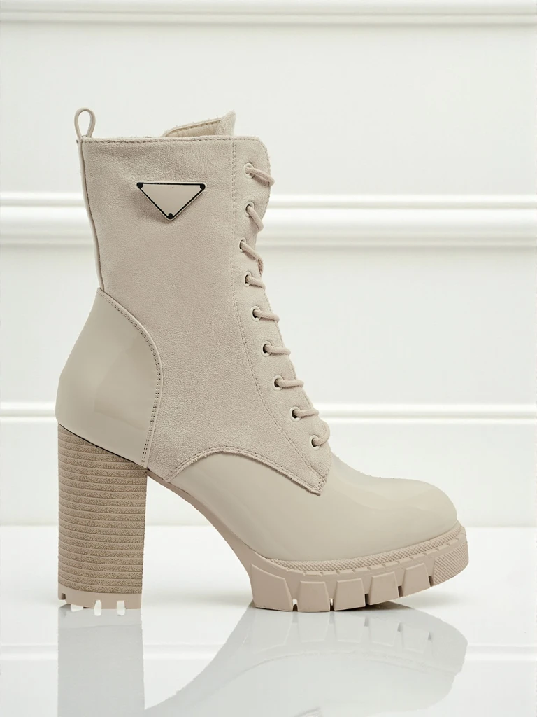 Дамски еко велурени боти на ток Event Bramble