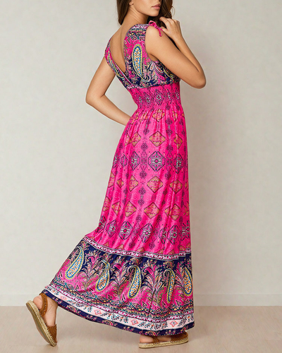 Royalfashion Дамска миди рокля с щампа