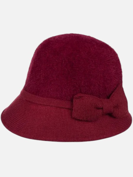 Дамска шапка бомбе с декорация Lady Rose