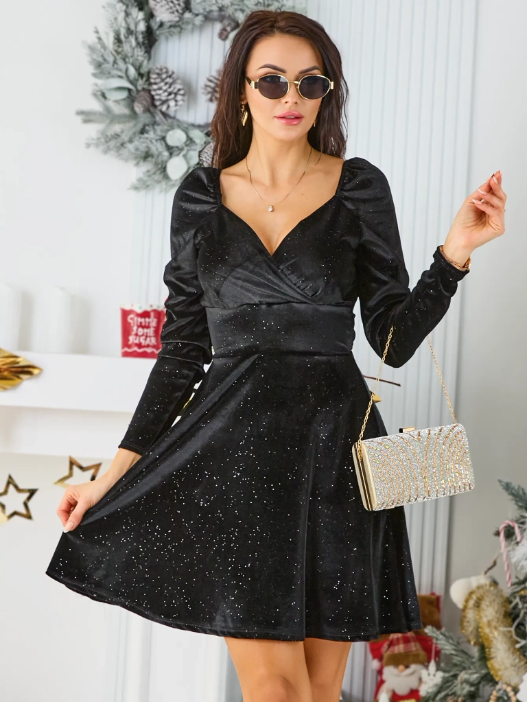 Royalfashion Дамска рокля с камъни