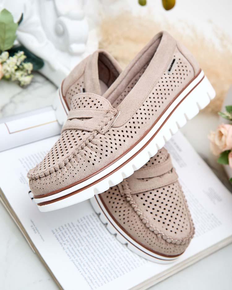 Royalfashion Ажурни дамски мокасини Leteller