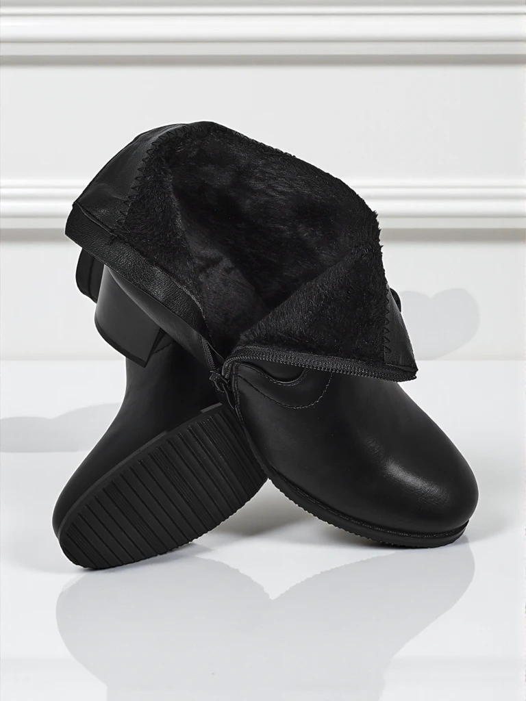 Дамски боти от еко кожа на ток Lunar Crest