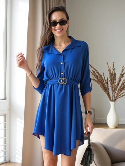 Royalfashion Елегантна дамска рокля до коленете