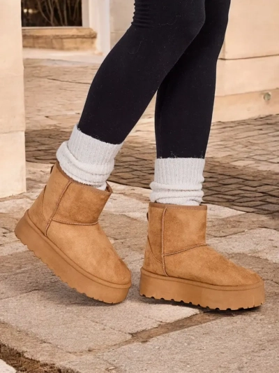 Royalfashion Къси ботушки, наподобяващи дамски зимни ботуши Eforte