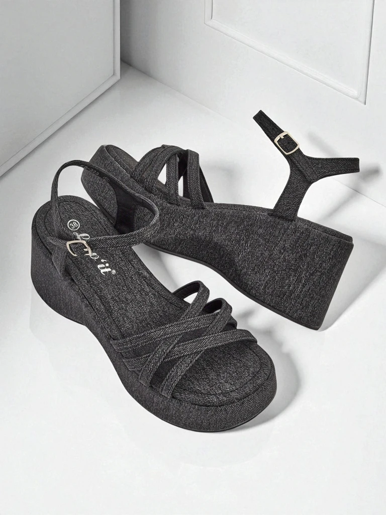 Royalfashion Дамски сандали на танкетка Shadow Lift