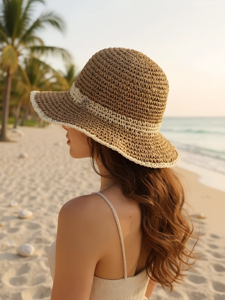 Royalfashion Дамска сламена шапка Sun Bloom