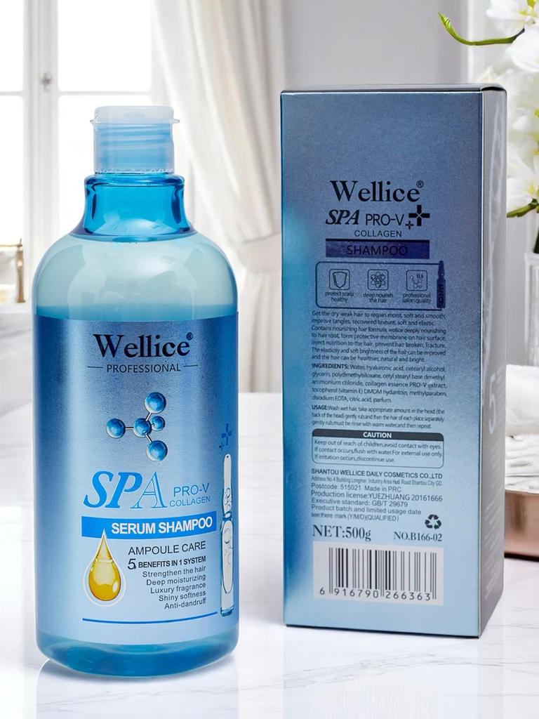 Професионален шампоан за коса с колаген – Интензивна хидратация и изглаждане на косата 5-в-1