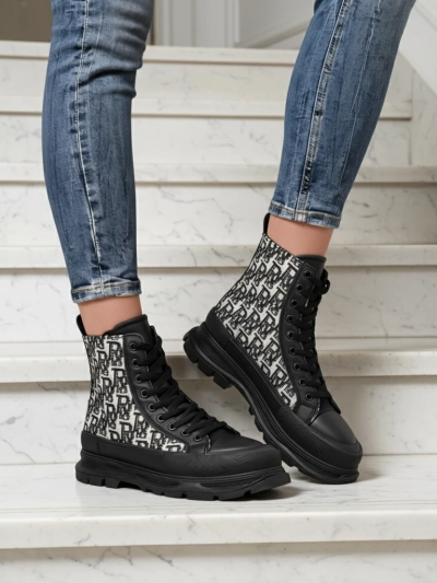 Royalfashion Жени ботуши до глезена с принт Zoriof