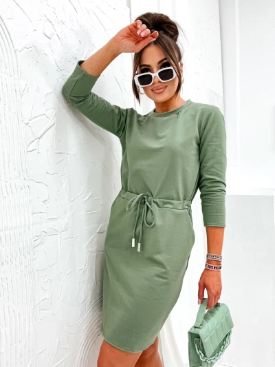 Royalfashion дамска рокля от плат до коленете