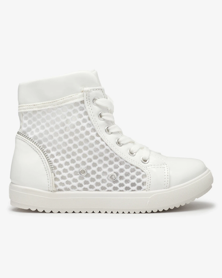 Бели момичешки маратонки Borris- Footwear