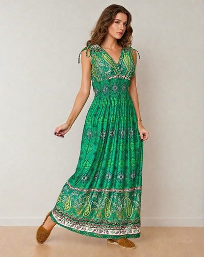 Royalfashion Дамска миди рокля с щампа