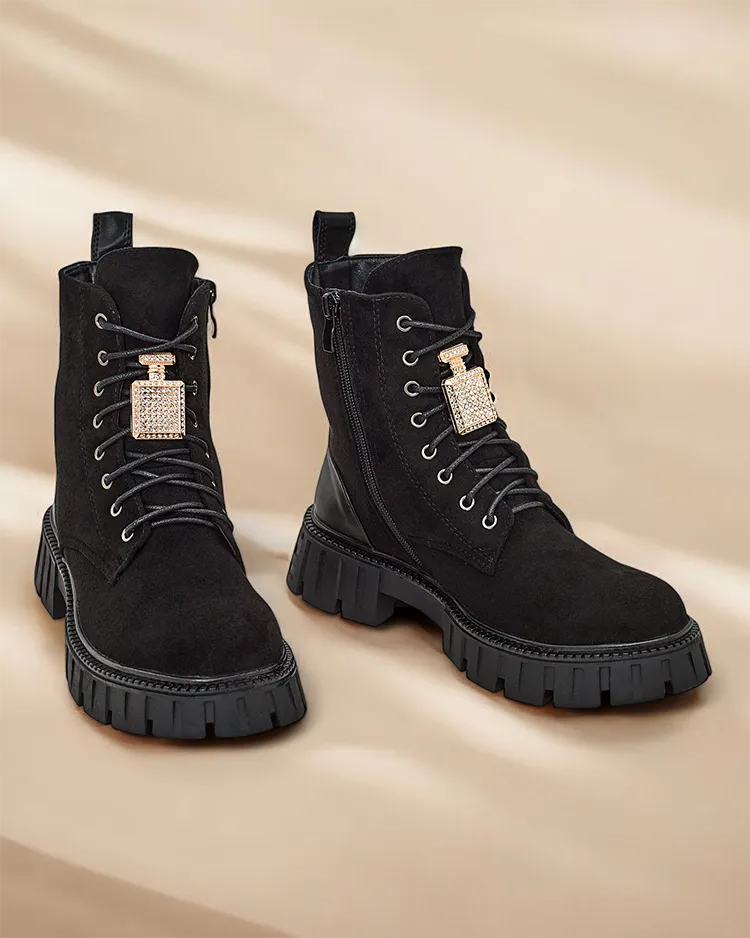 Ройалфешън Дамски ботуши от екосюед работник Едвинес