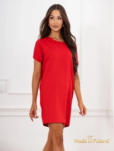 Проста дамска къса рокля Lady Time