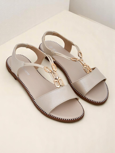 Royalfashion Дамски сандали с декоративни каишки Siena Glow