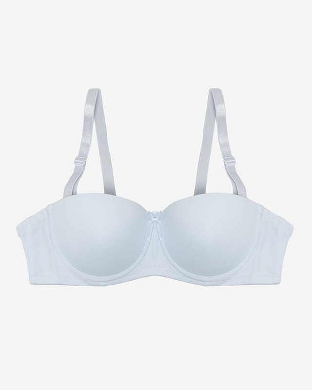 Бял дамски сутиен с подплънки - Бельо