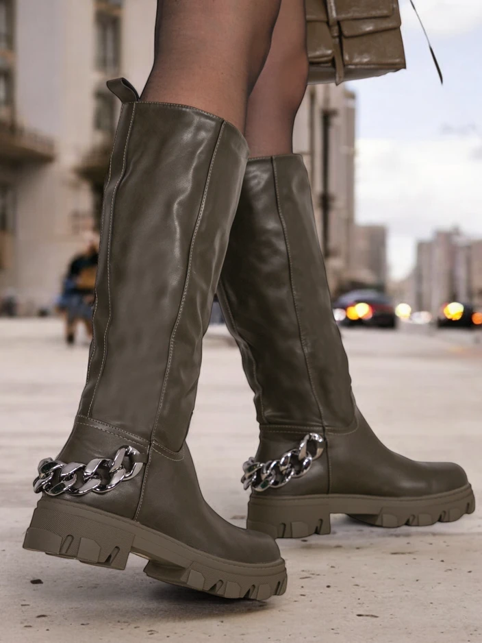 Royalfashion Дамски високи ботуши Defesisa