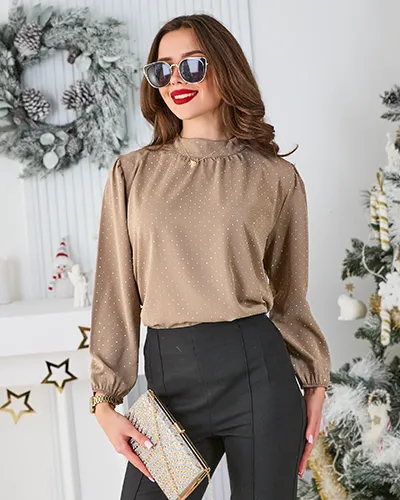 Royalfashion Дамска риза с камъни