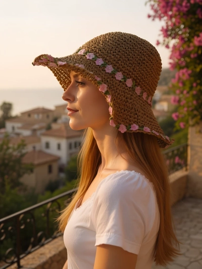 Royalfashion Дамска сламена шапка Malvera