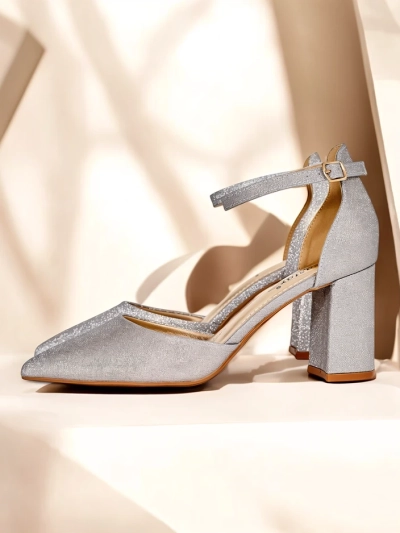 Обувки на токове Royalfashion за жени с блестящи елементи Noratt