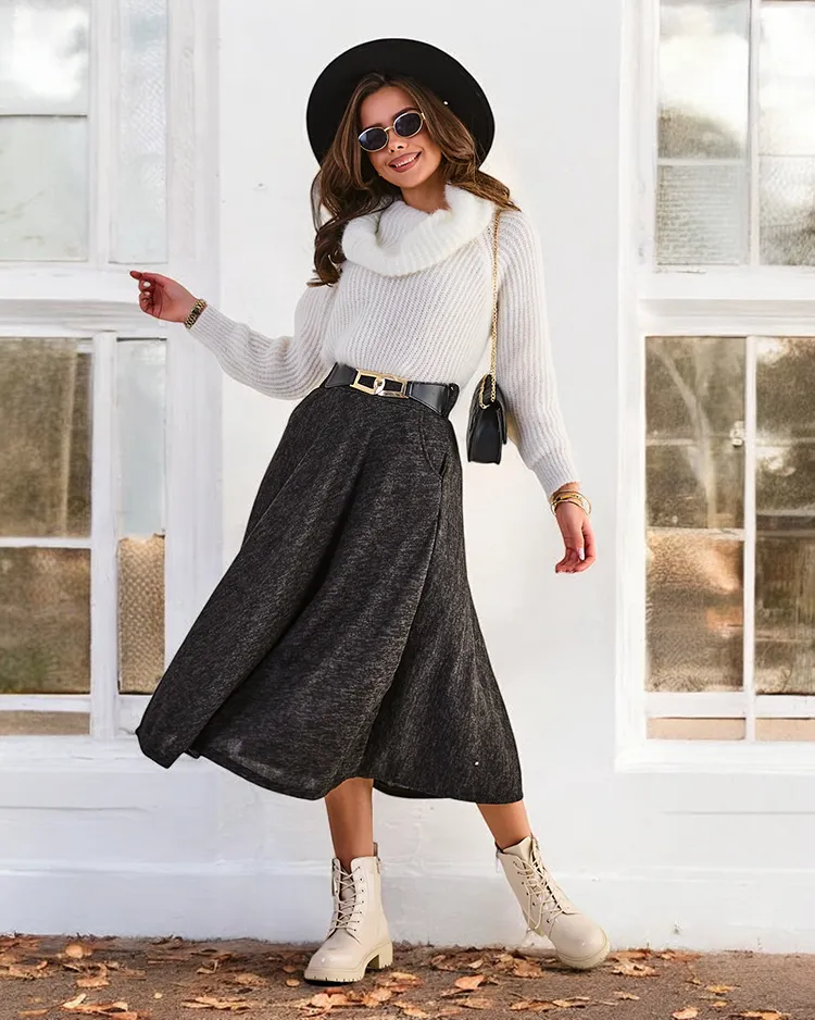 Дамска миди пола на Royalfashion