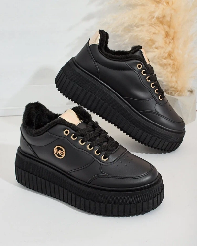 Royalfashion Затоплени дамски маратонки с кожа Sofi