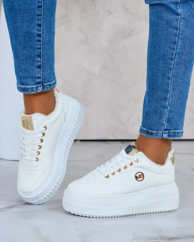 Royalfashion Затоплени дамски маратонки с кожа Sofi