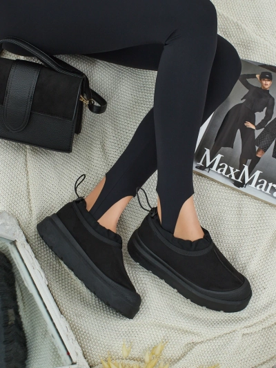 Къси дамски боти а ла сноубутс Velisee