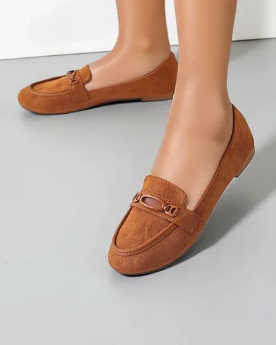 Royalfashion Женски суедови еко мокасини Замея