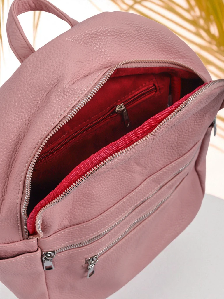 Aurelia Rosa – Дамска раница Królewska Moda от еко кожа, голяма за A4