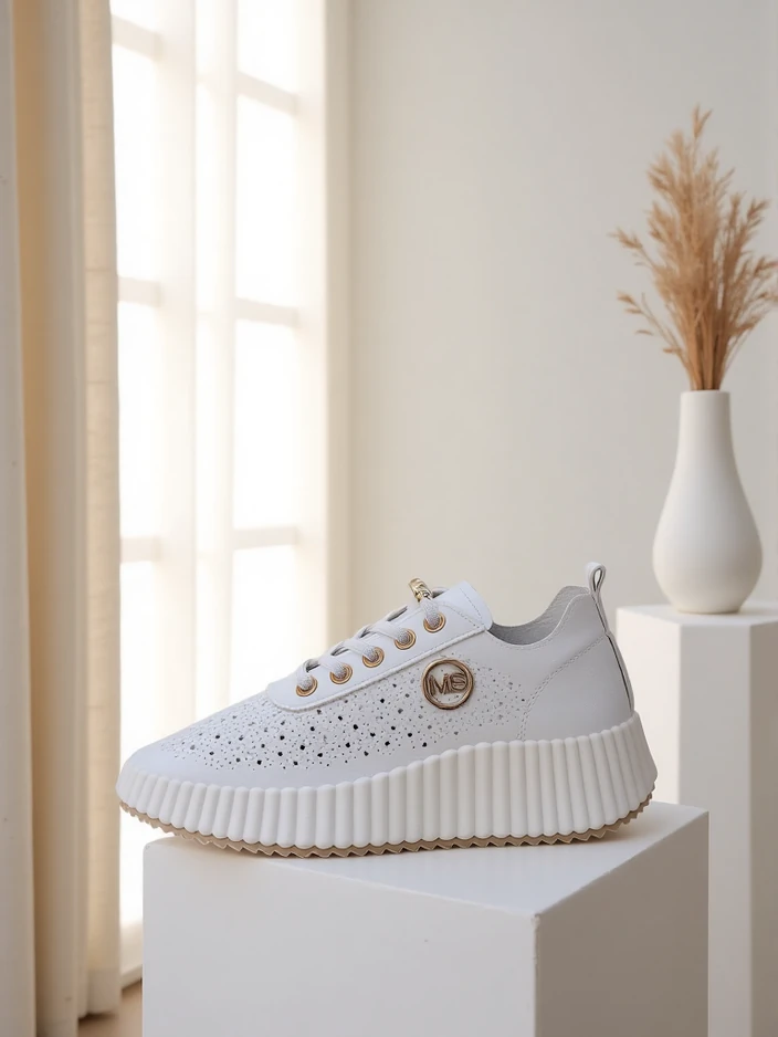 Royalfashion Дамски перфорирани спортни маратонки Jovenes