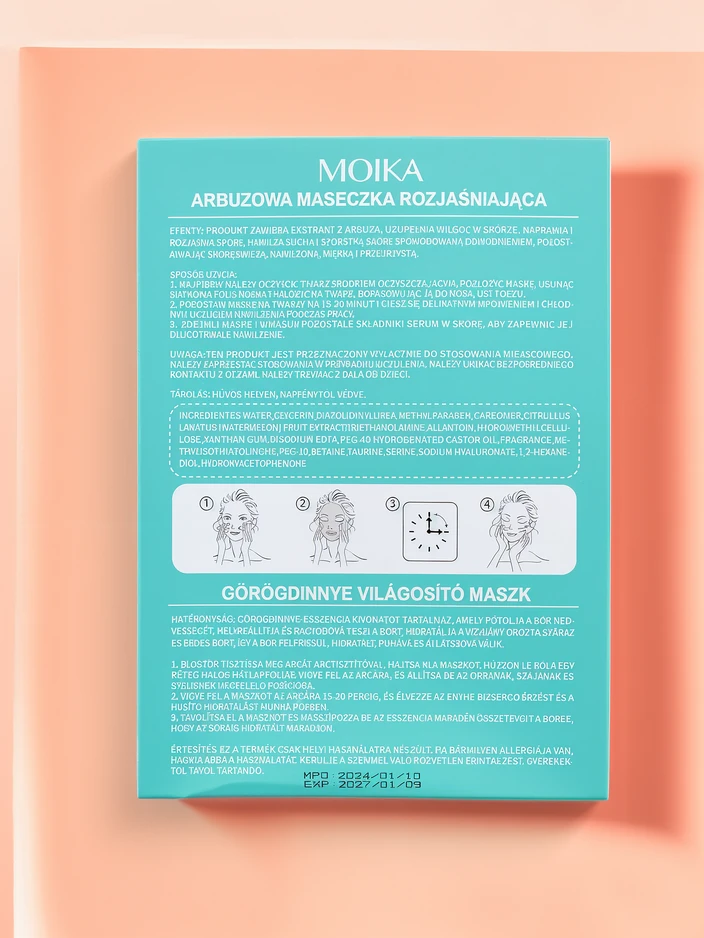 MOIKA Озаряваща маска за лице с диня