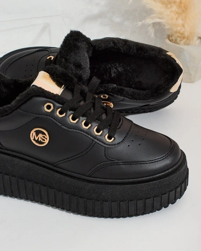 Royalfashion Затоплени дамски маратонки с кожа Sofi